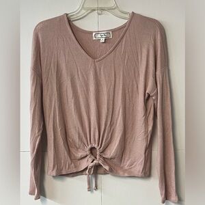 Hippie Rose light pink long sleeve top. Size Small. Soft and lightweight.